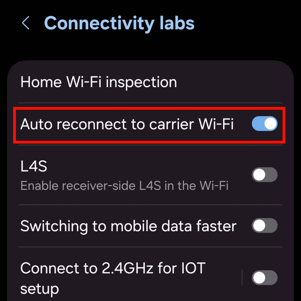 Auto reconnect